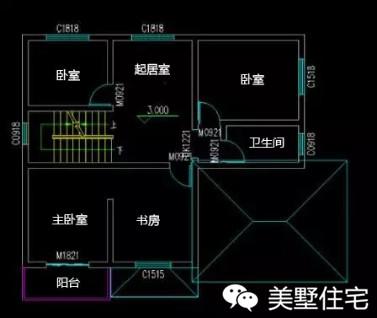 二層好看的小別墅設計圖，整體色彩搭配就是很有文雅的氣息