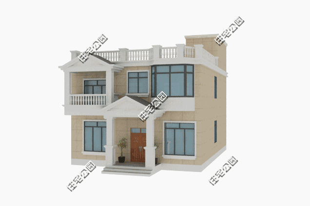 二層簡約小別墅設計圖，設計不在繁復，舒適就行