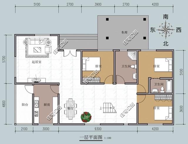 三套二層農村住宅設計圖，二層自建房戶型圖