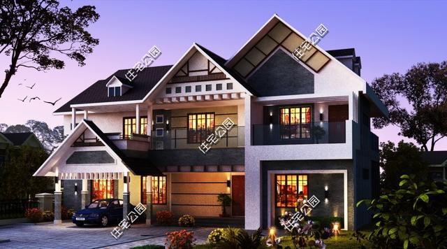 三套二層農村住宅設計圖，二層自建房戶型圖