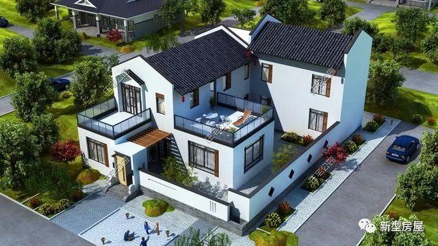 多臥室農村別墅設計圖紙，適合人多的家庭