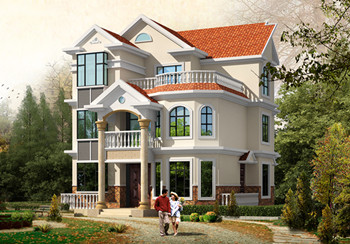 帶電梯農村建房三層小洋樓，樓中樓結構，帶露臺