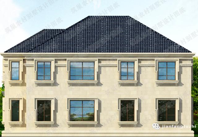 16×12米5室2廳帶神位茶室二層復式自建房設計方案圖