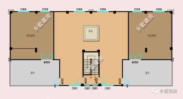 兩棟雙拼小洋樓方案圖，一個田園，一個歐式，你喜歡哪個？