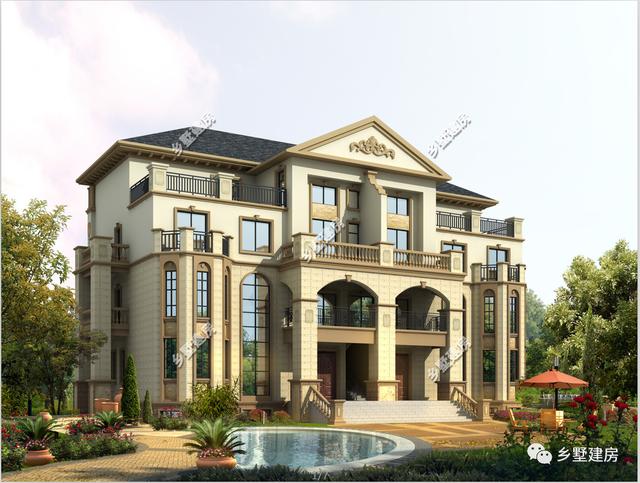 兩棟雙拼小洋樓方案圖，一個田園，一個歐式，你喜歡哪個？