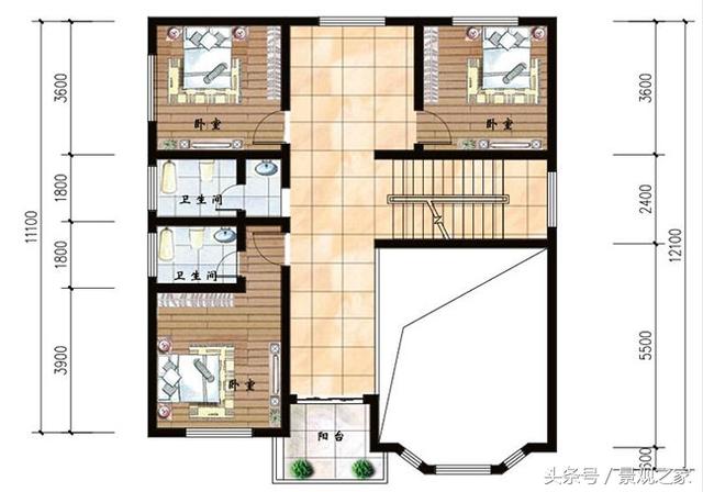 二層小別墅設(shè)計(jì)圖，樓中樓結(jié)構(gòu)，外觀(guān)漂亮，簡(jiǎn)單