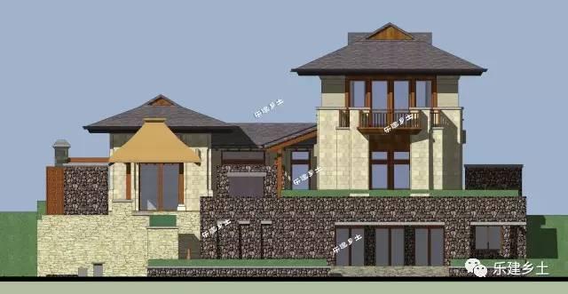 15x42米二層山地別墅設(shè)計，妙取亞洲建筑元素