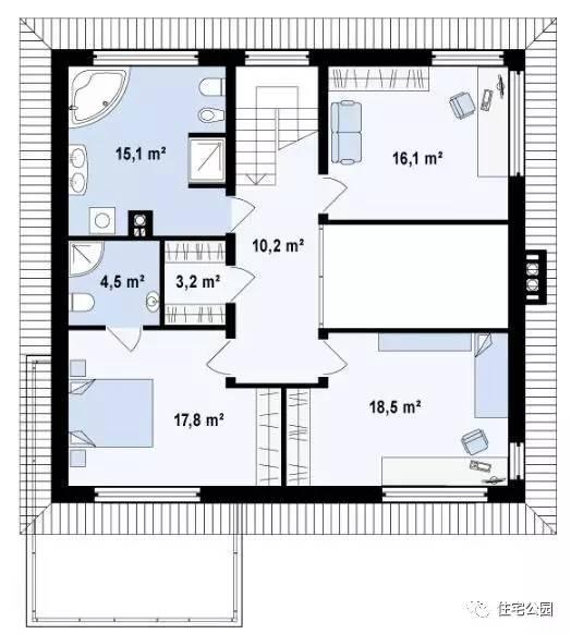 農村蓋房還是2層最合適，13X12米現代戶型，適合農村！