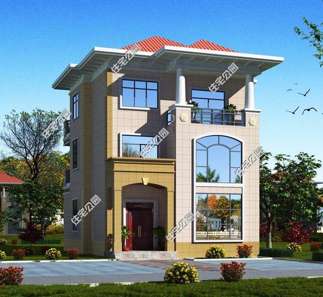 2套農村自建房戶型，面寬不足10m，多臥室更實用！