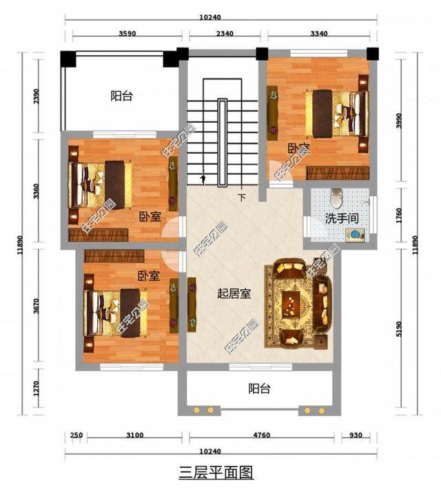 2套農村自建房戶型，面寬不足10m，多臥室更實用！