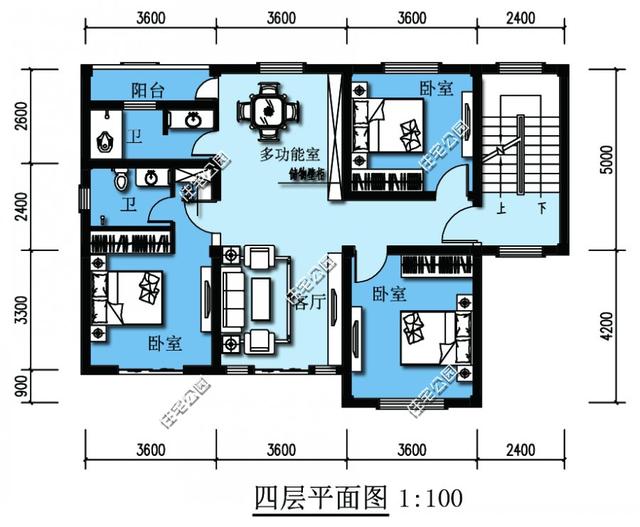4套自建房戶型，多層多臥室，農(nóng)村兄弟姐妹多也不怕！