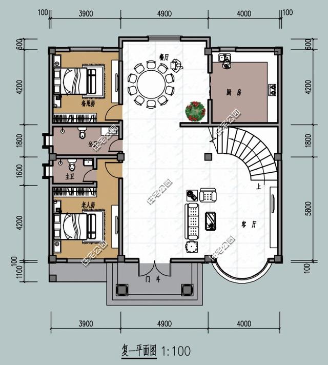 4套自建房戶型，多層多臥室，農(nóng)村兄弟姐妹多也不怕！