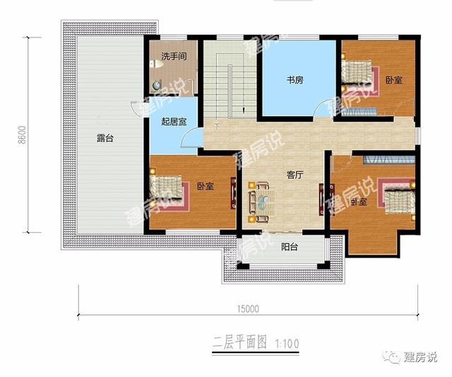 主體造價20萬的二層農村別墅，經濟實用中的經典戶型