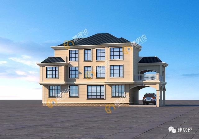這款帶車庫(kù)的三層農(nóng)村別墅，建好成為全村圍觀的焦點(diǎn)