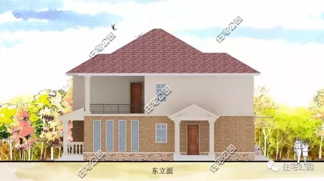 13X15米的實(shí)用農(nóng)村雙層別墅，帶柴火房，含圖紙預(yù)算