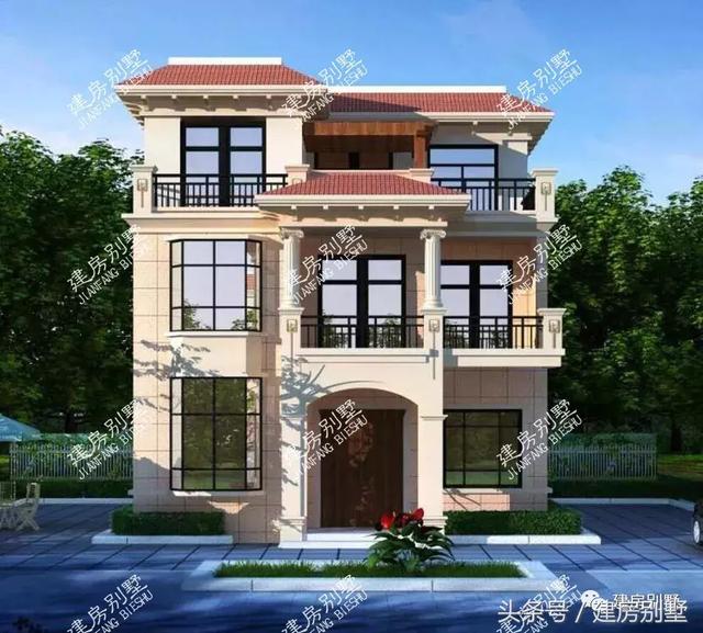 2款平屋頂設(shè)計(jì)的農(nóng)村別墅圖，第二款粉絲破萬