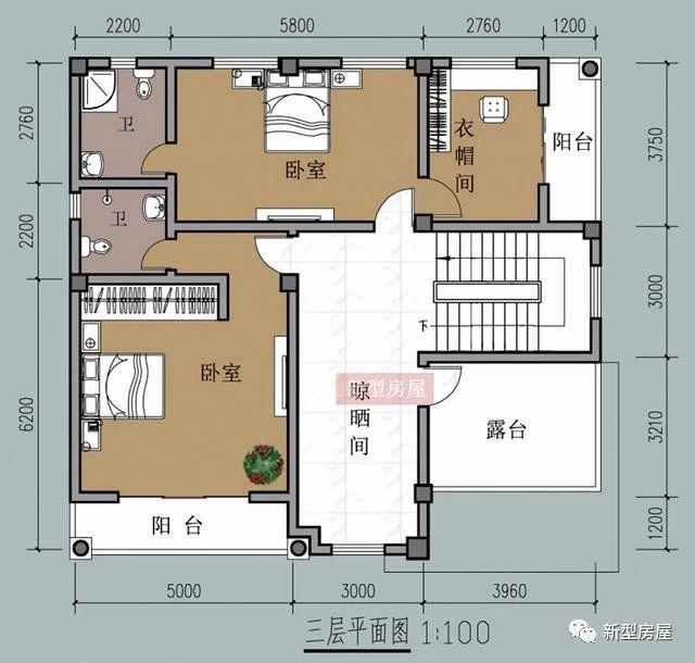 4款占地方方正正的時尚漂亮農村別墅戶型圖，中國人還是喜歡方正