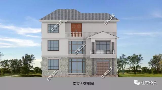 13X12米三層樓房別墅方案圖，新中式風(fēng)格