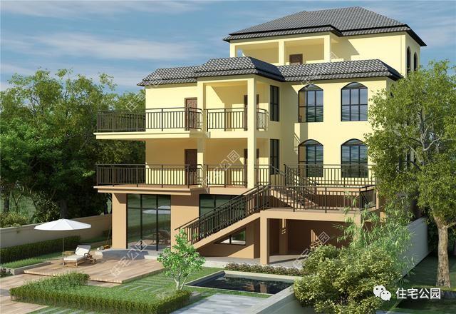 自建房帶超大庭院、泳池，看完都不想在城里買房了