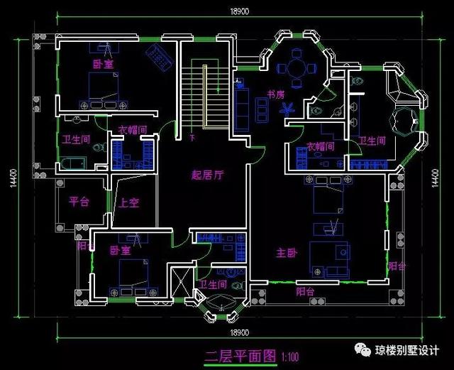 18x14米歐式兩層別墅豪宅圖，小編就喜歡這種風格