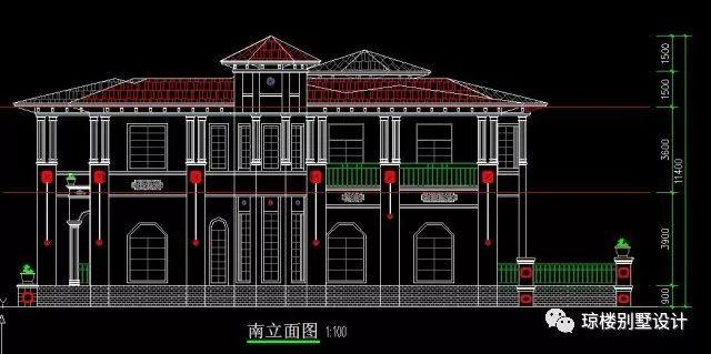 18x14米歐式兩層別墅豪宅圖，小編就喜歡這種風格