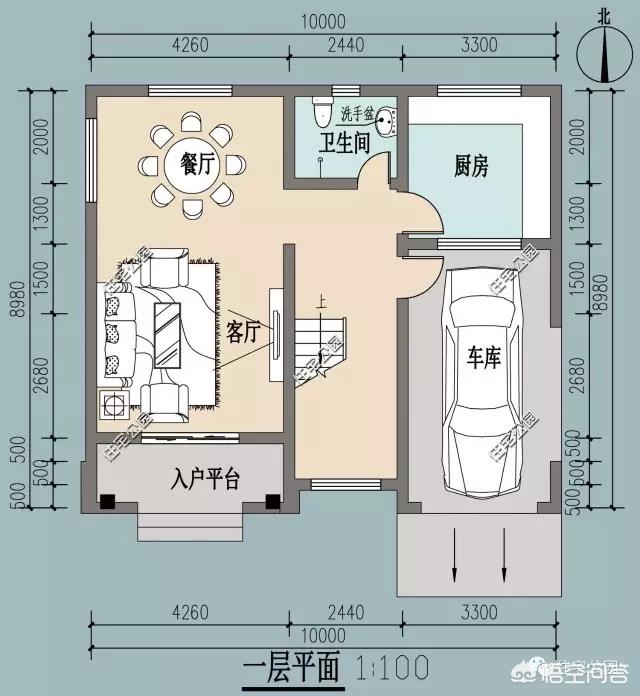 面寬和進(jìn)深都是9.5米的農(nóng)村自建房如何設(shè)計(jì)圖紙？