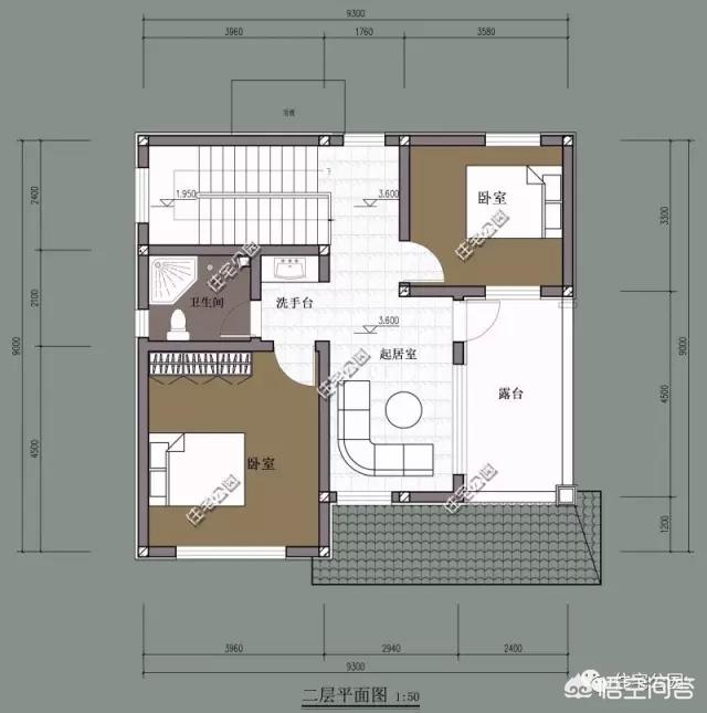 面寬和進(jìn)深都是9.5米的農(nóng)村自建房如何設(shè)計(jì)圖紙？