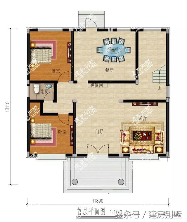 帶套間的三層別墅設計方案圖，造型氣派戶型通透