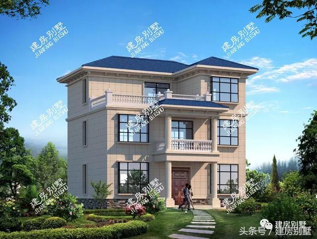 帶套間的三層別墅設計方案圖，造型氣派戶型通透