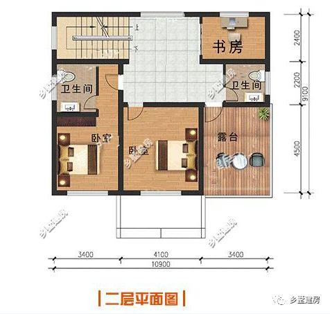 3款適合鄉村的簡單住宅設計方案圖，造價低，建造簡單