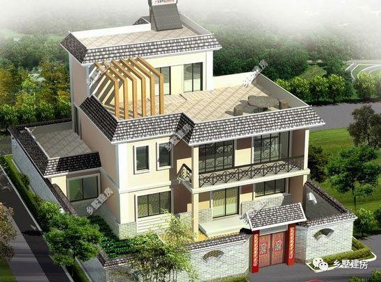 3款適合鄉村的簡單住宅設計方案圖，造價低，建造簡單