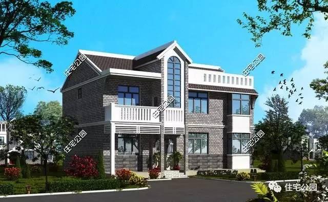 農村建房，還是首選半坡半平兩層半，這10套最好看