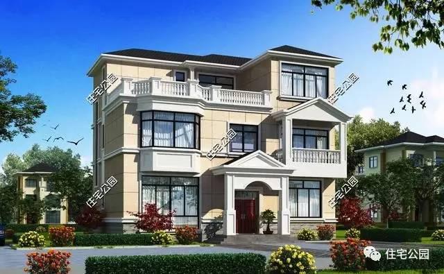 農村建房，還是首選半坡半平兩層半，這10套最好看