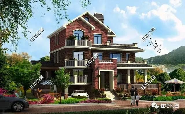 農村建房，還是首選半坡半平兩層半，這10套最好看