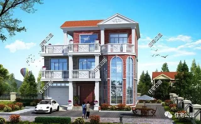 農村建房，還是首選半坡半平兩層半，這10套最好看