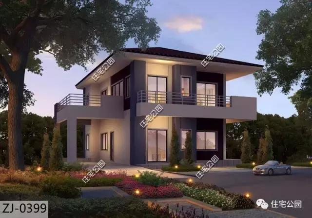 16X12米農村別墅，造型簡潔，室內劃分清晰，私密獨立！