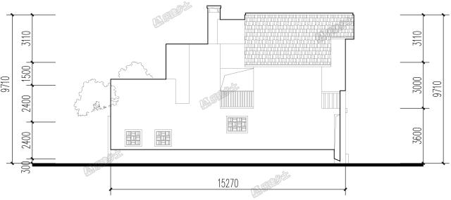 二層帶閣樓雙拼民居，來看看后院的禽舍怎么布置的吧！