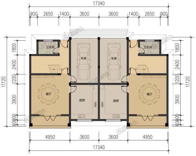 17x11米四層雙拼民宅，設計實用又劃算！