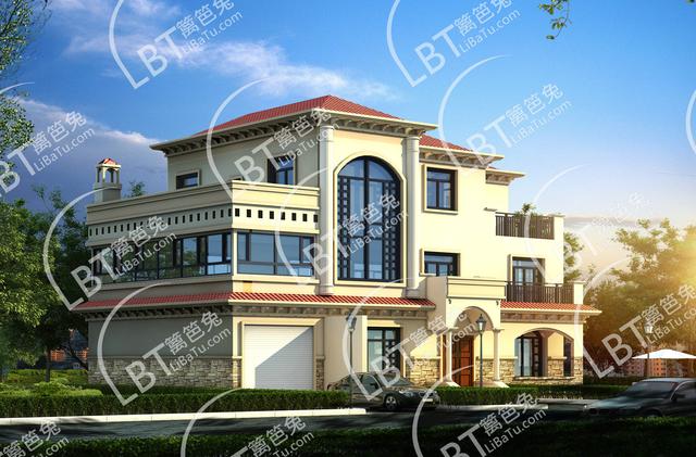 鄉村自建三層別墅19米X11米，堂屋、車庫、旋轉樓梯任你選！