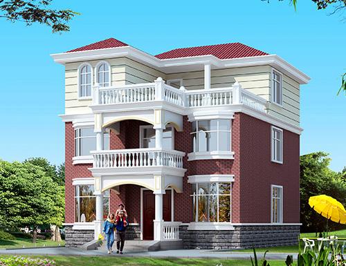 經(jīng)典三層農村別墅，90%的家庭喜歡，10%的家庭已經(jīng)建好了