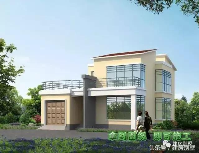 11.6×13.9米二層農(nóng)村別墅，毛坯造價僅22萬帶車庫