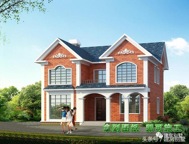 12×10.8米兩層農村別墅，造價17萬，經濟實用