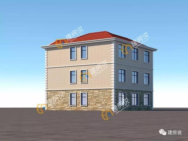 11.9x12.3米三層農(nóng)村別墅，城里人想住都住不上