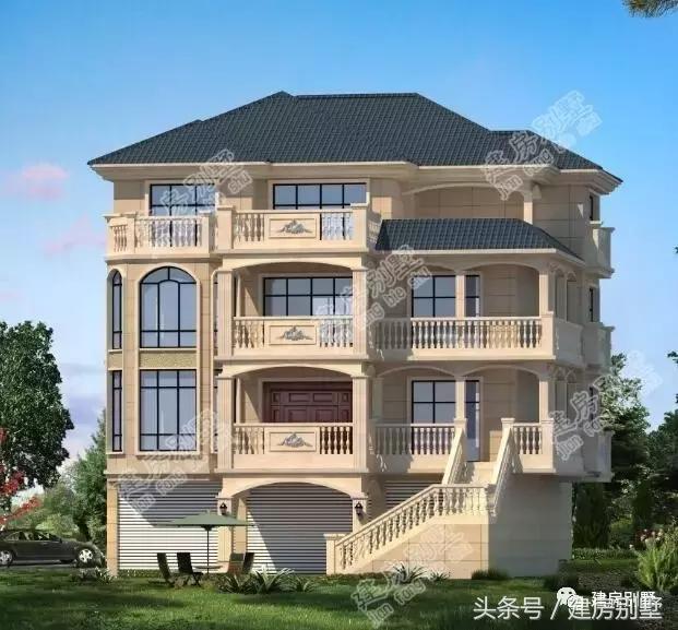 浙江杭州自建四層農(nóng)村別墅，首層架空要做大車庫