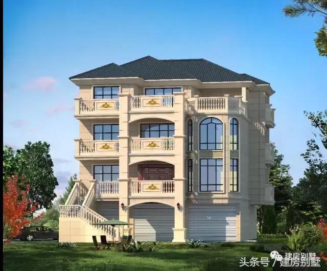 浙江杭州自建四層農(nóng)村別墅，首層架空要做大車庫