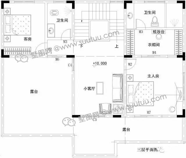 13X10農村大面積三層復式別墅，自建房就選它了！