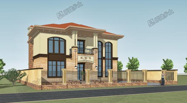 建一個這樣的二層歐式別墅，造價不高，里子面子全有啦！