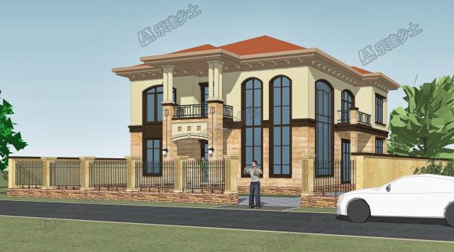 建一個這樣的二層歐式別墅，造價不高，里子面子全有啦！