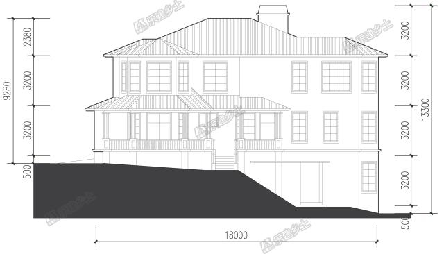 一所“內外兼修” 的二層坡地住房設計，切勿錯失圖紙呦！
