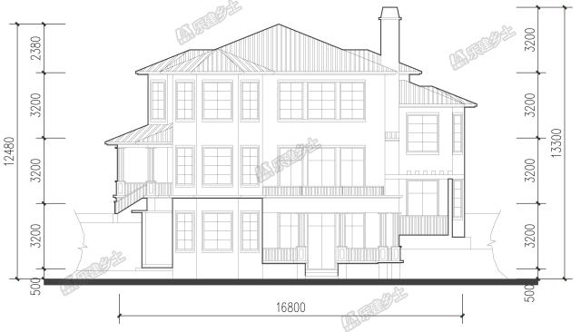 一所“內外兼修” 的二層坡地住房設計，切勿錯失圖紙呦！